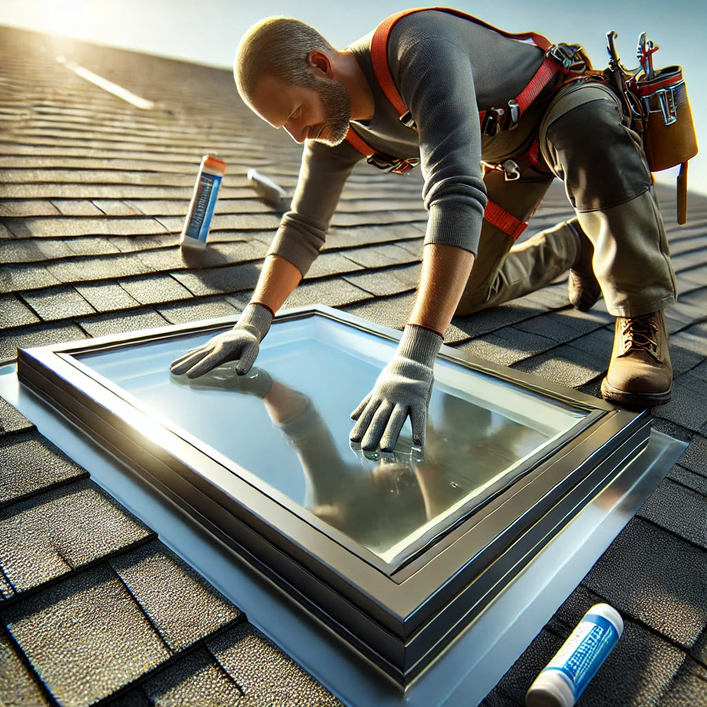 Chimney Flashing and Skylight Leak Repair